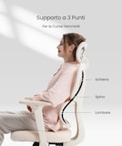 FlexiSpot Sedia da Ufficio con Ruote e Braccioli BS5